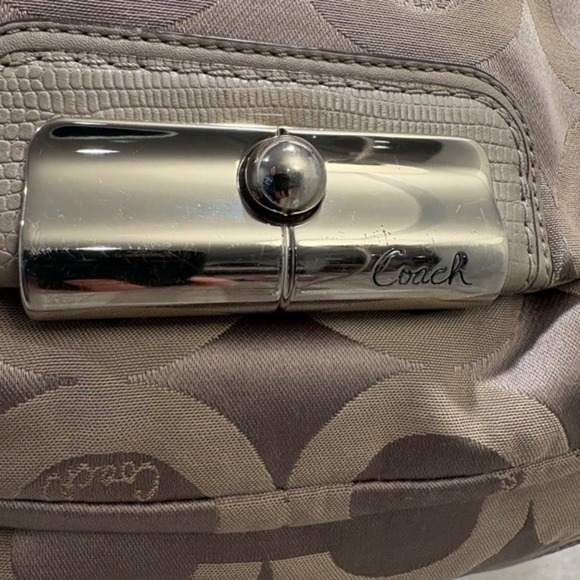 Coach Kristin Signature Op Art Sateen Hobo Shoulder Bag Y2K Aesthetic - Picture 9 of 16